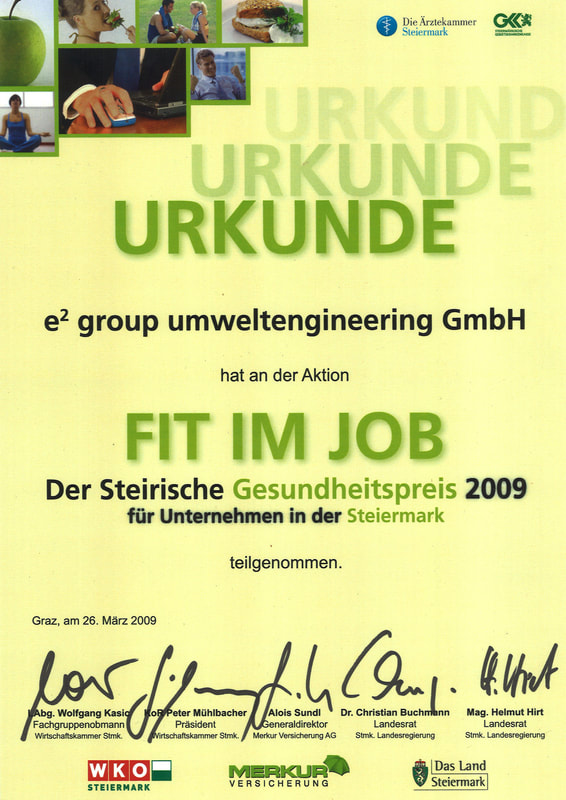 equadrat engineering GmbH - Fit im Job - Steirischer Gesundheitspreis